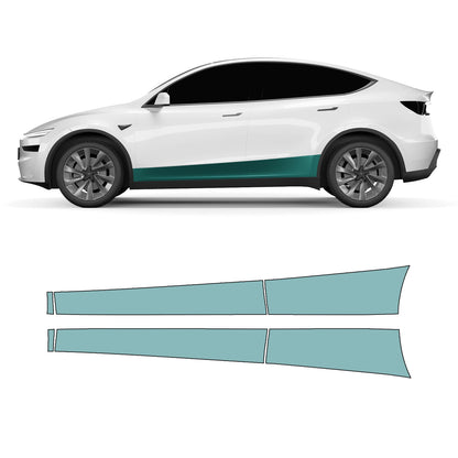 Model Y "Juniper" Sidekit large – Pre-Cut DIY Paint Protection Film PPF for the lower door area