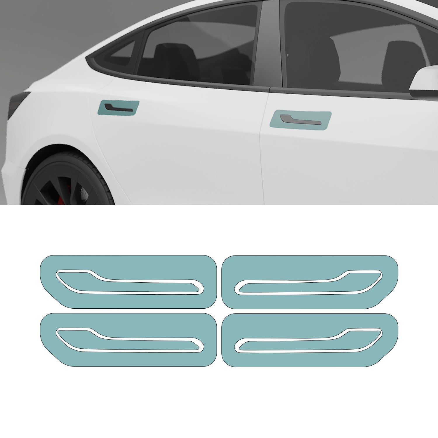 Model 3/Y Pre-Cut DIY Protection Film PPF for the Door Handles