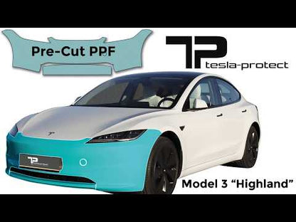 Model 3 “Highland” Frontkit regular – Pre-Cut DIY PPF Kit for the vehicle Front